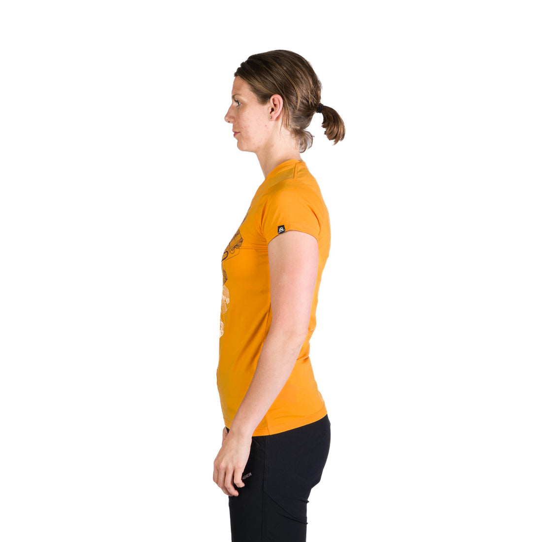TR-4961OR women's V-neck t-shirt with print SHERRY