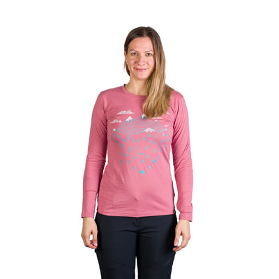 TR-4980OR women's outdoor combed cotton t-shirt with print DEANN