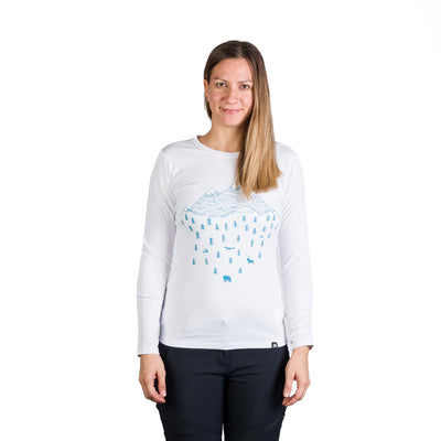 TR-4980OR women's outdoor combed cotton t-shirt with print DEANN