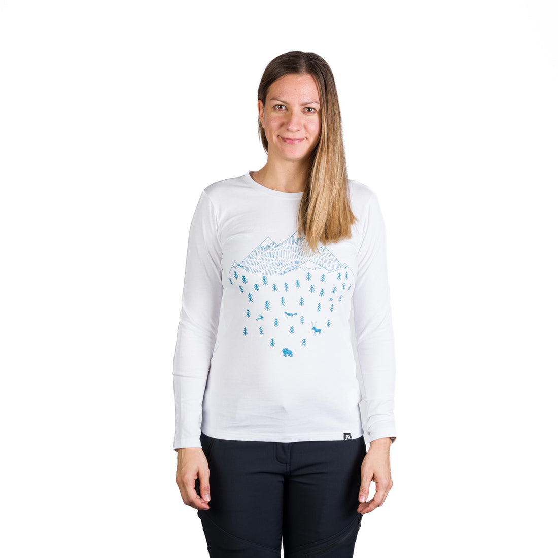 TR-4980OR women's outdoor combed cotton t-shirt with print DEANN