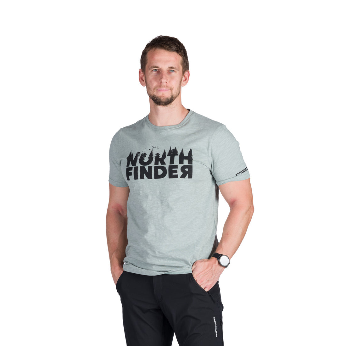 TR-5003OR men's outdoor organic slub cotton T-shirt JOSEF