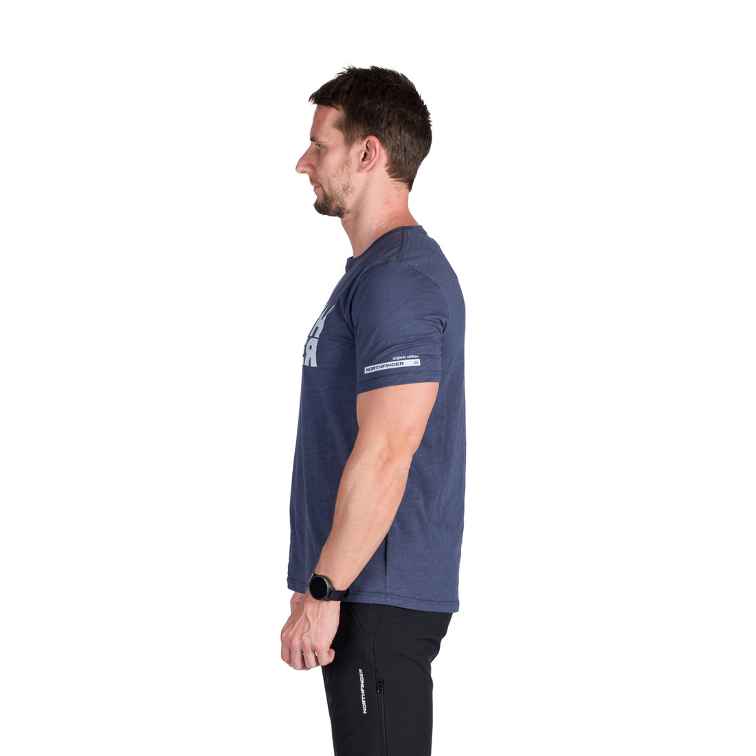 TR-5003OR men's outdoor organic slub cotton T-shirt JOSEF