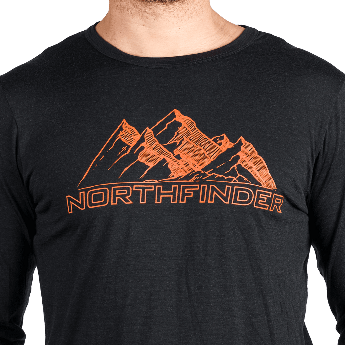 TR-5033OR men's merino blend T-shirt long sleeve ERNESZT