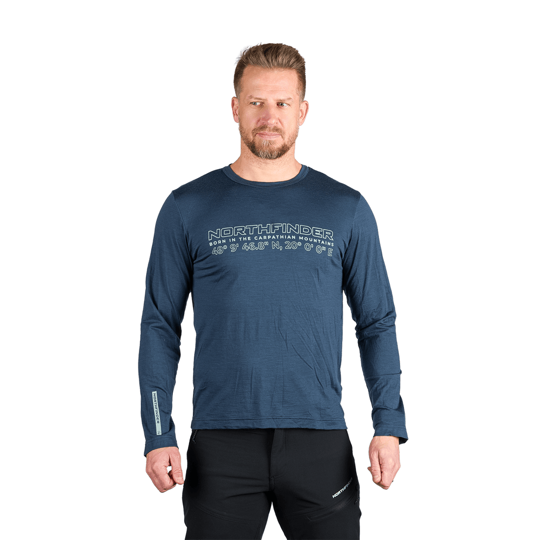 TR-5033OR men's merino blend T-shirt long sleeve ERNESZT
