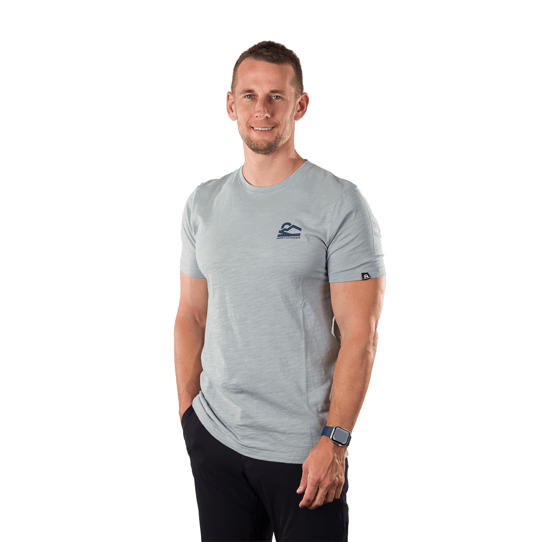 TR-5050OR men's outdoor organic slub cotton T‑shirt  HERMO