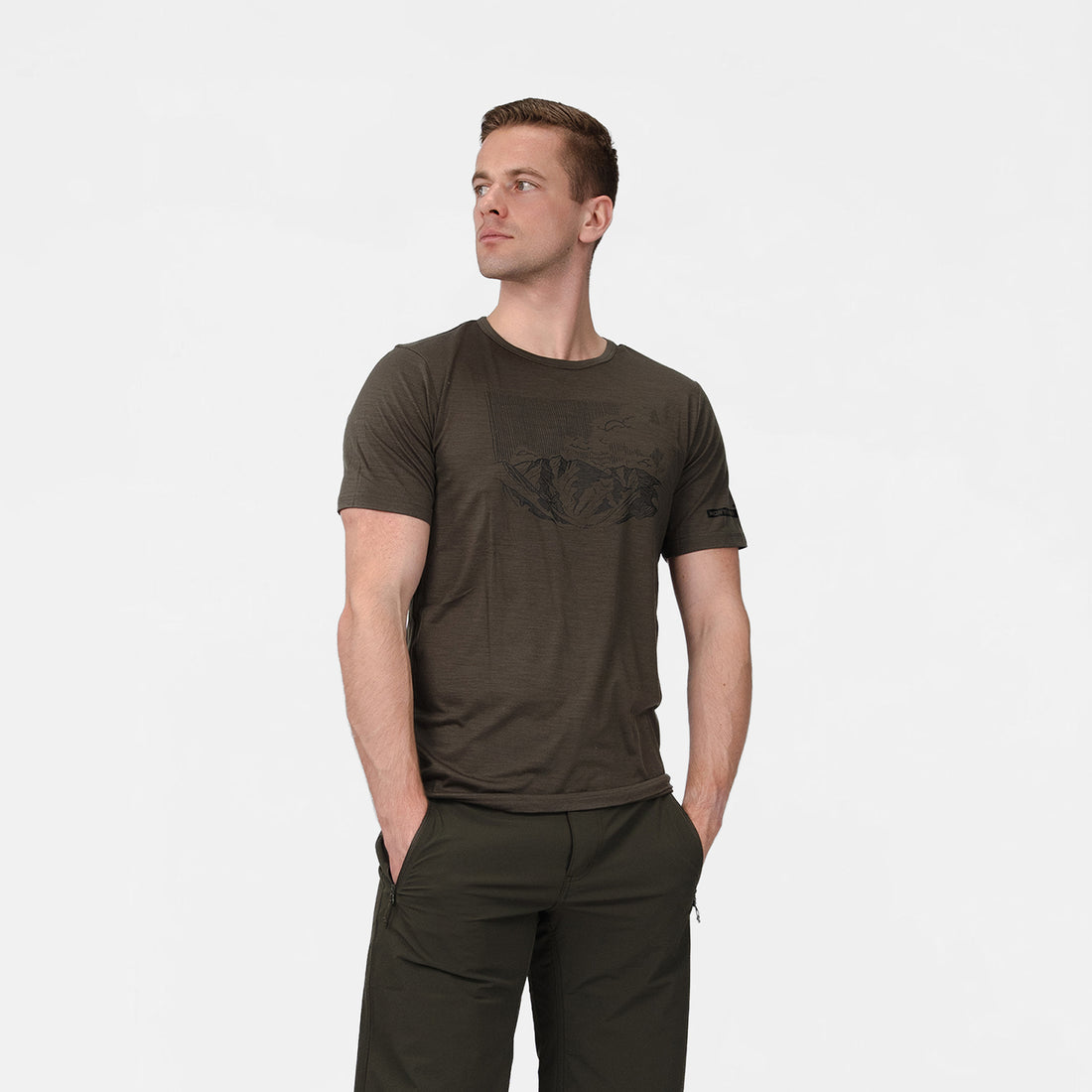 TR-5053OR men's outdoor merino T-shirt JIMEN