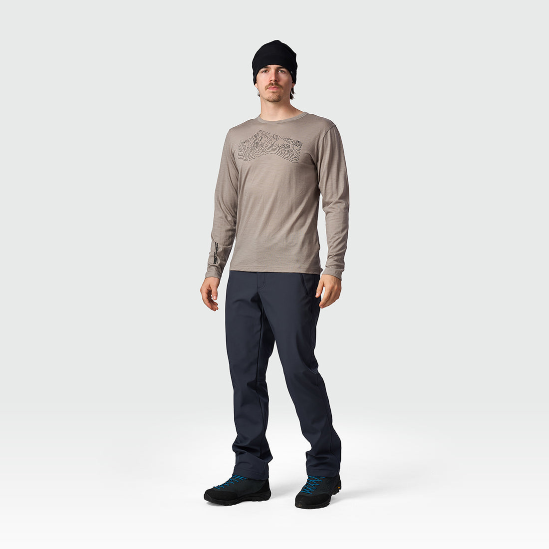 TR-5075OR men's merino T-shirt long sleeve ARZE