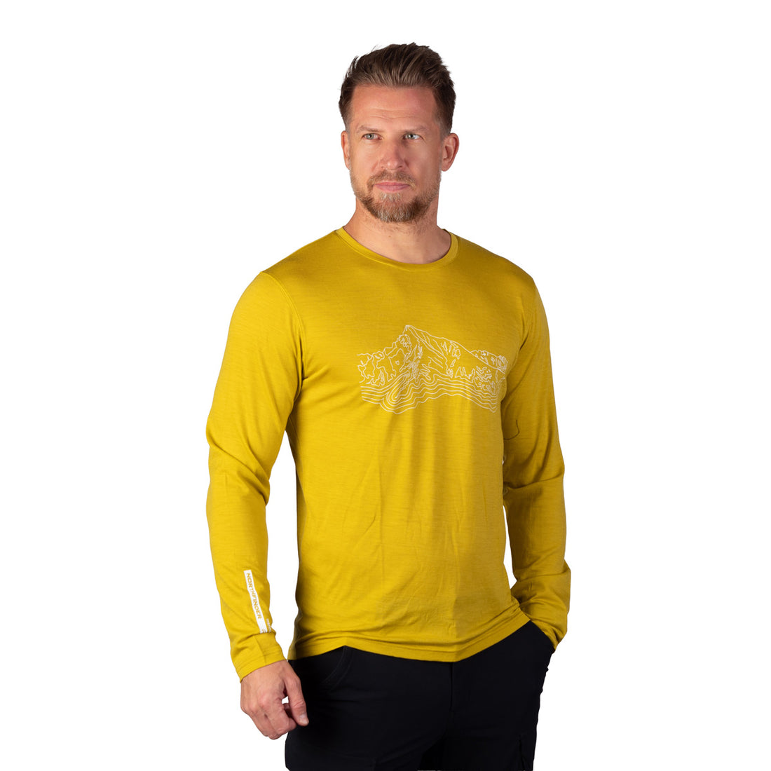 TR-5075OR men's merino T-shirt long sleeve ARZE