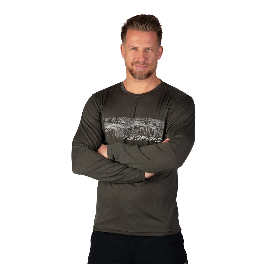 TR-5076OR men's merino blend T-shirt long sleeve GUILLER