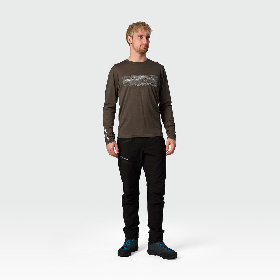 TR-5076OR men's merino blend T-shirt long sleeve GUILLER