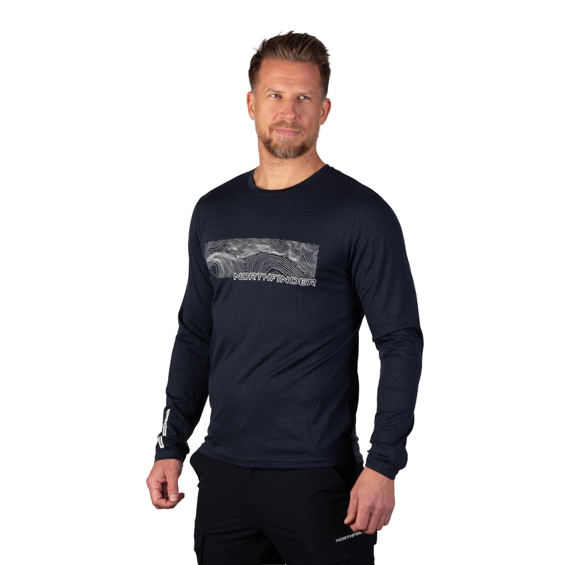 TR-5076OR men's merino blend T-shirt long sleeve GUILLER