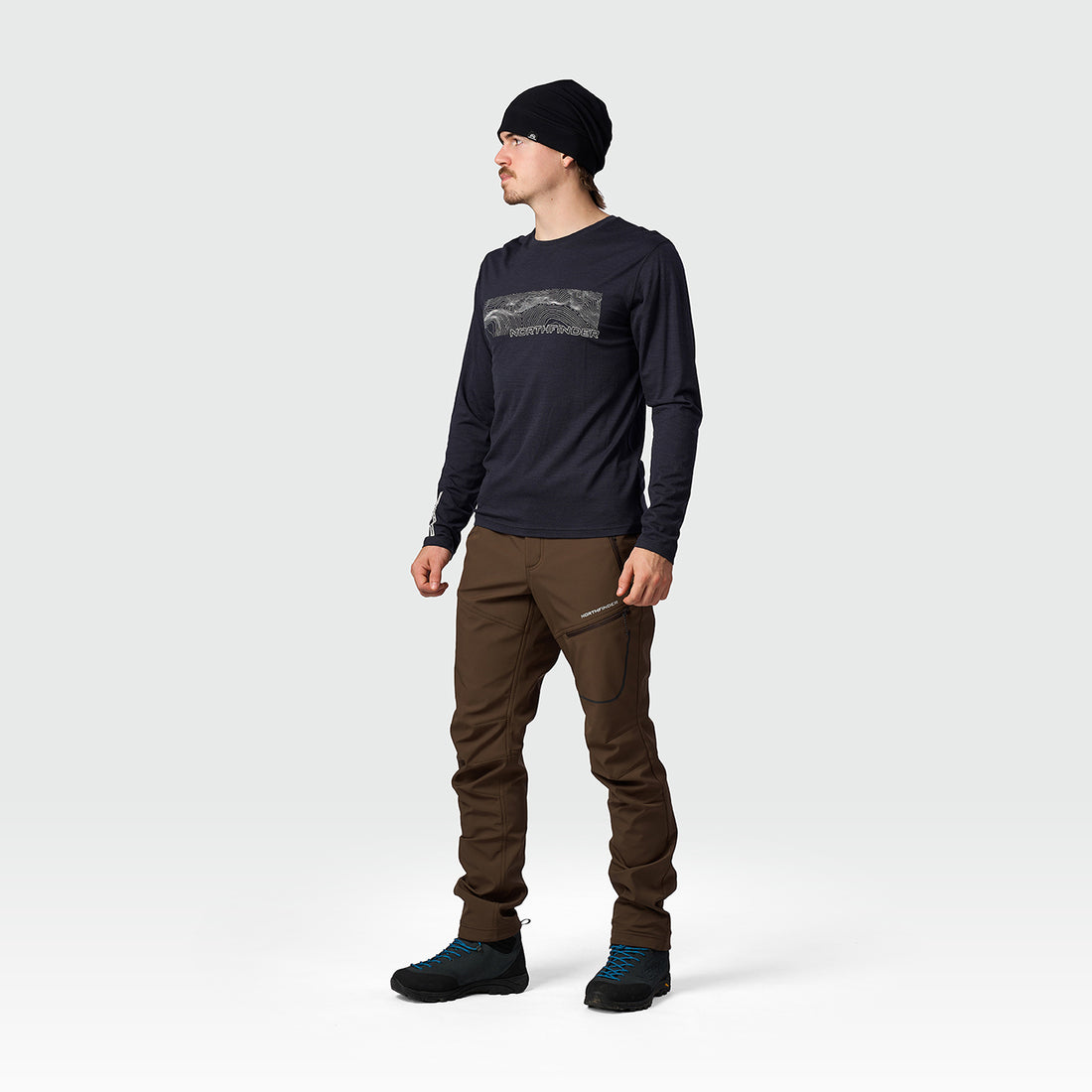 TR-5076OR men's merino blend T-shirt long sleeve GUILLER