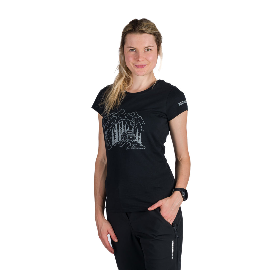 TR-6001OR women's outdoor organic cotton T-shirt SABRINA