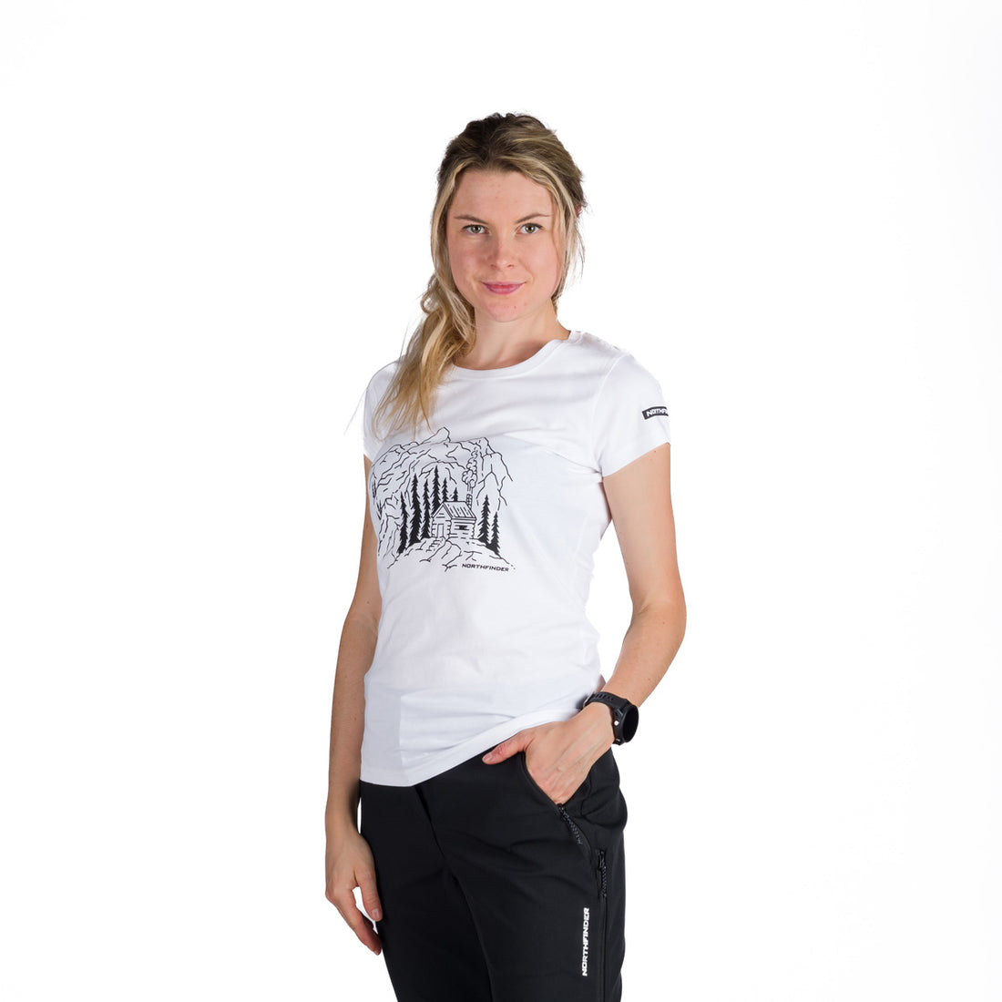 TR-6001OR women's outdoor organic cotton T-shirt SABRINA