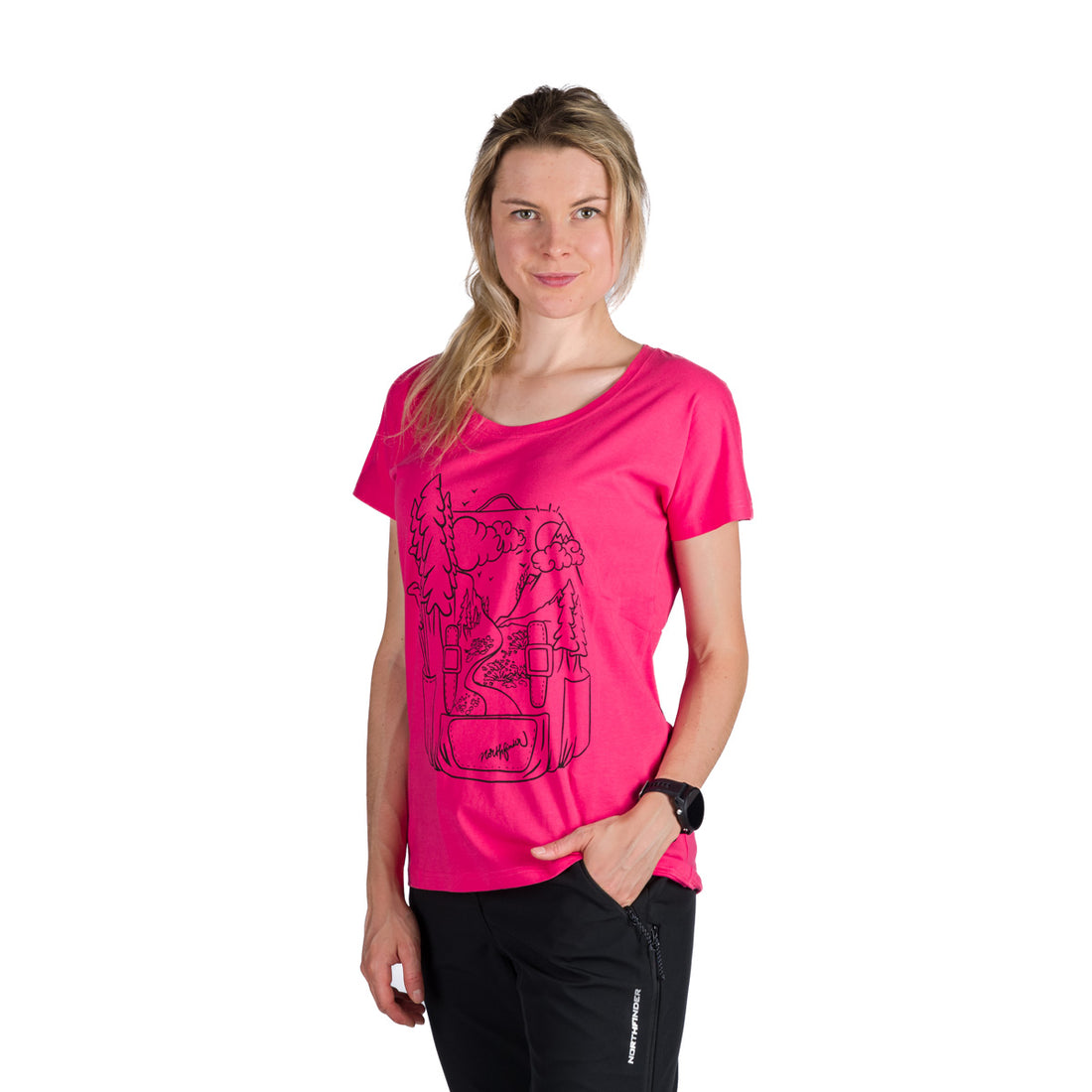 TR-6002OR women's outdoor organic cotton loose fit T-shirt DARCY