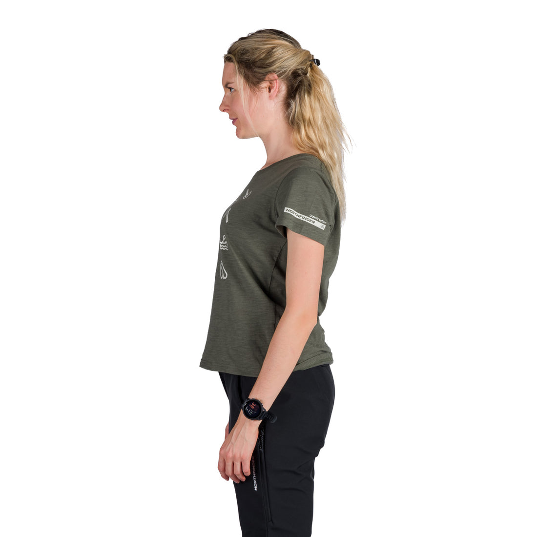 TR-6003OR women's outdoor organic slub cotton T-shirt  CANDICE