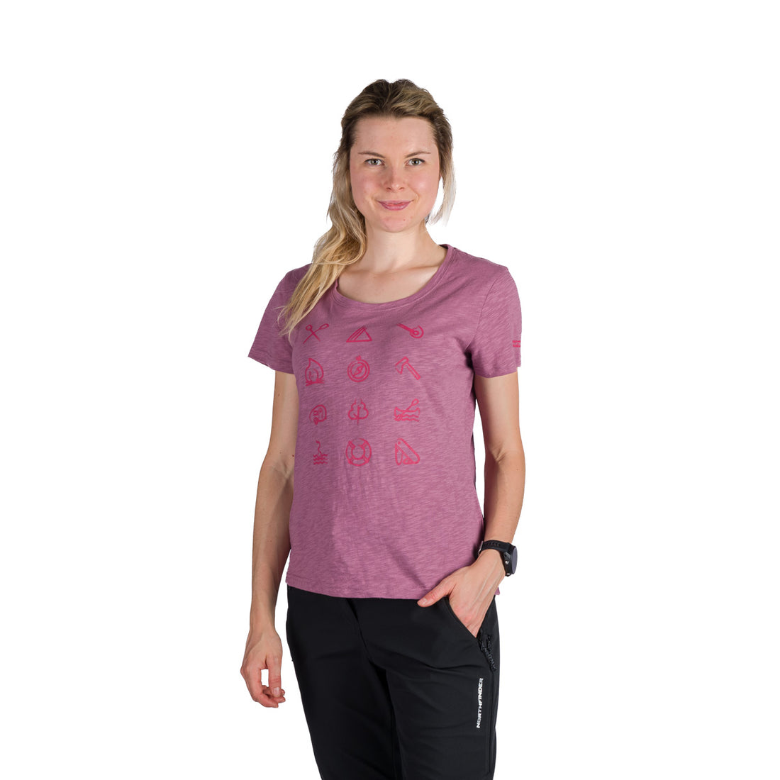 TR-6003OR women's outdoor organic slub cotton T-shirt  CANDICE