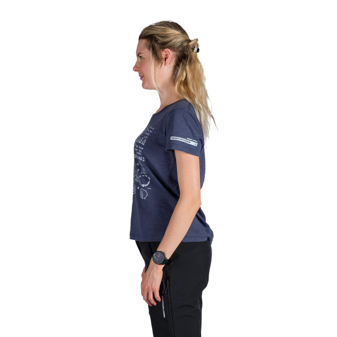 TR-6004OR women's outdoor organic slub cotton T-shirt  AMIE