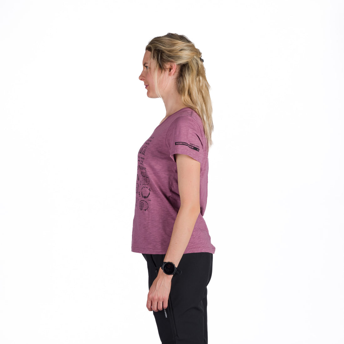 TR-6004OR women's outdoor organic slub cotton T-shirt  AMIE