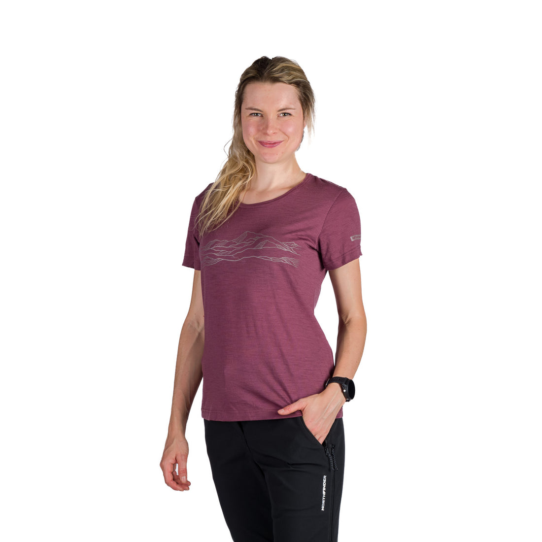 TR-6005OR women's outdoor merino T-shirt JENIFER
