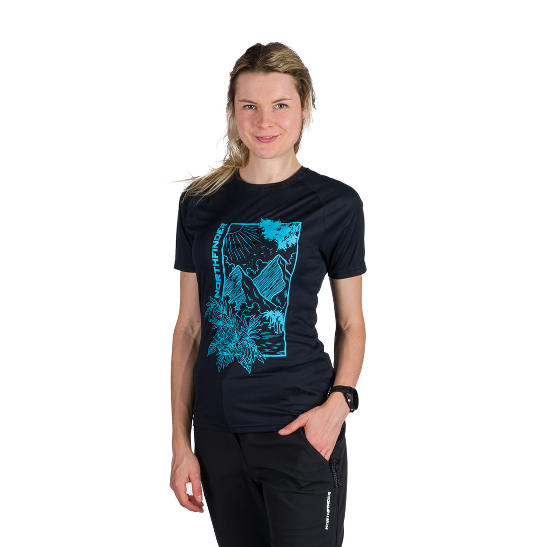 TR-6009OR women's outdoor technical ribstop T-shirt CASSIE