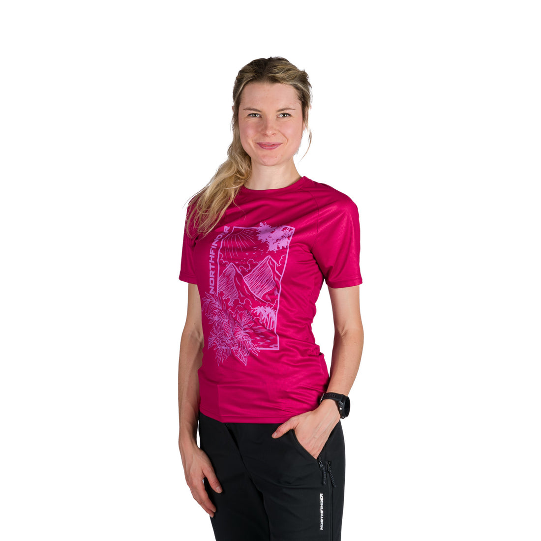 TR-6009OR women's outdoor technical ribstop T-shirt CASSIE