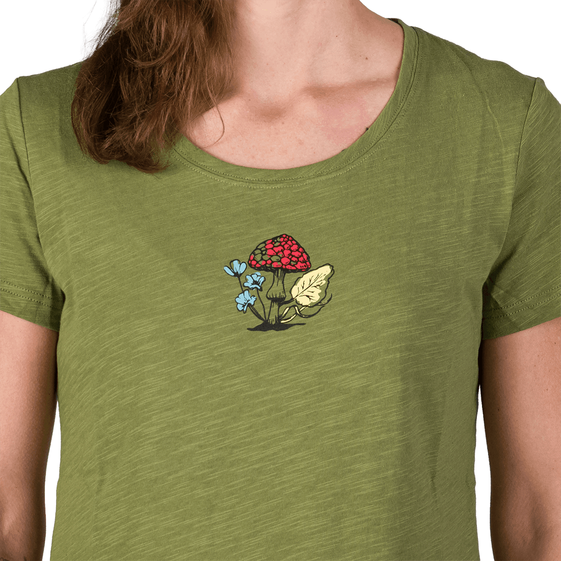TR-6050OR women's outdoor organic slub cotton T-shirt  GRACIANA