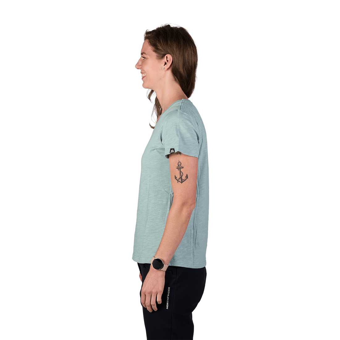 TR-6050OR women's outdoor organic slub cotton T-shirt  GRACIANA