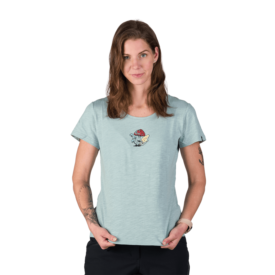 TR-6050OR women's outdoor organic slub cotton T-shirt  GRACIANA