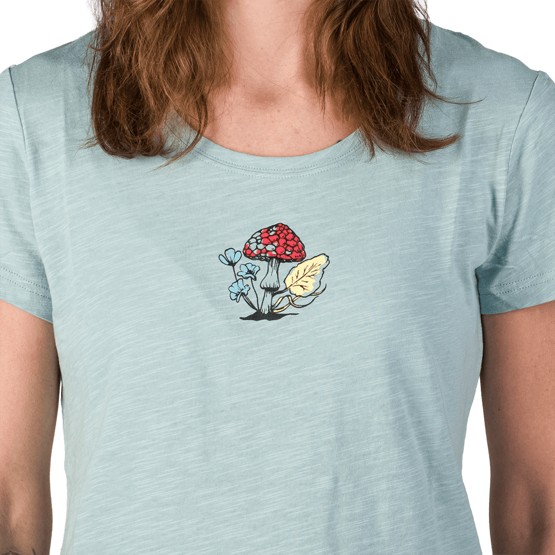 TR-6050OR women's outdoor organic slub cotton T-shirt  GRACIANA