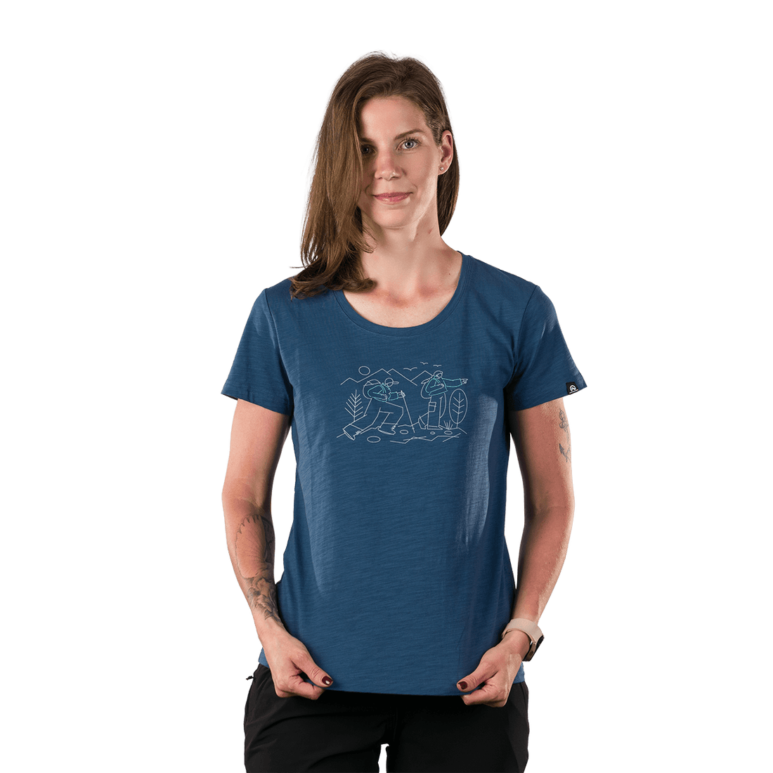 TR-6052OR women's outdoor organic slub cotton T-shirt  HELENA
