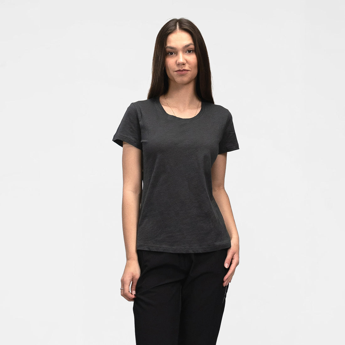 TR-6066OR women's outdoor organic slub cotton T-shirt KONCITA