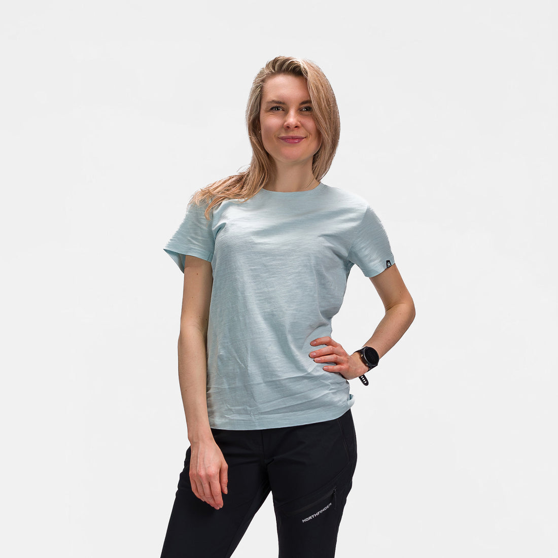 TR-6066OR women's outdoor organic slub cotton T-shirt KONCITA