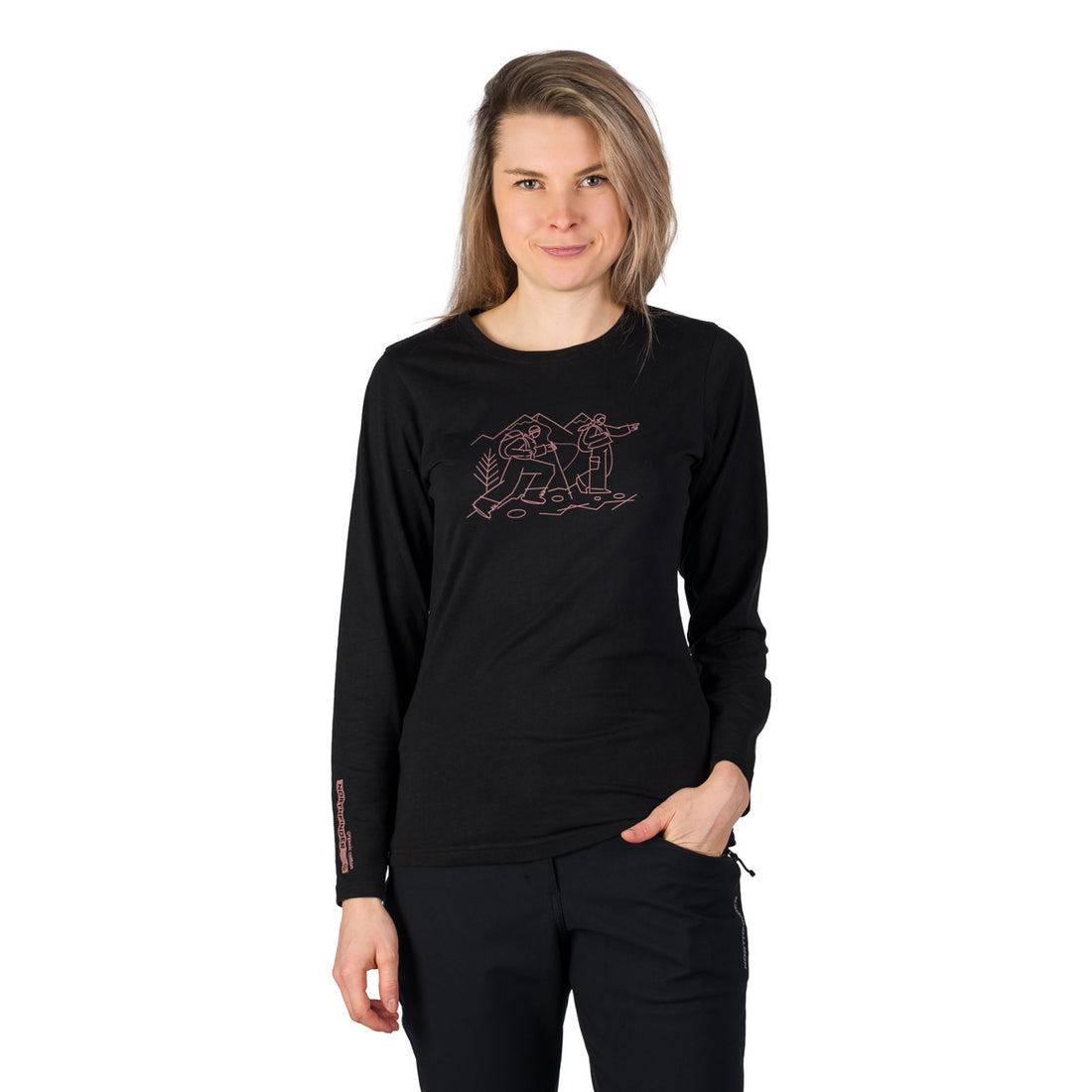 TR-6071OR women's organic cotton T-shirt NERE