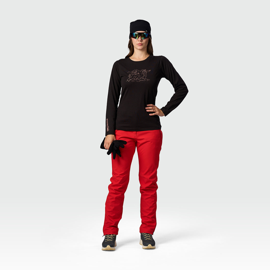 TR-6071OR women's organic cotton T-shirt NERE