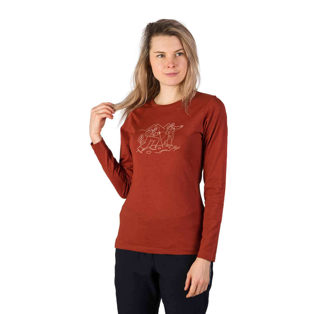 TR-6071OR women's organic cotton T-shirt NERE