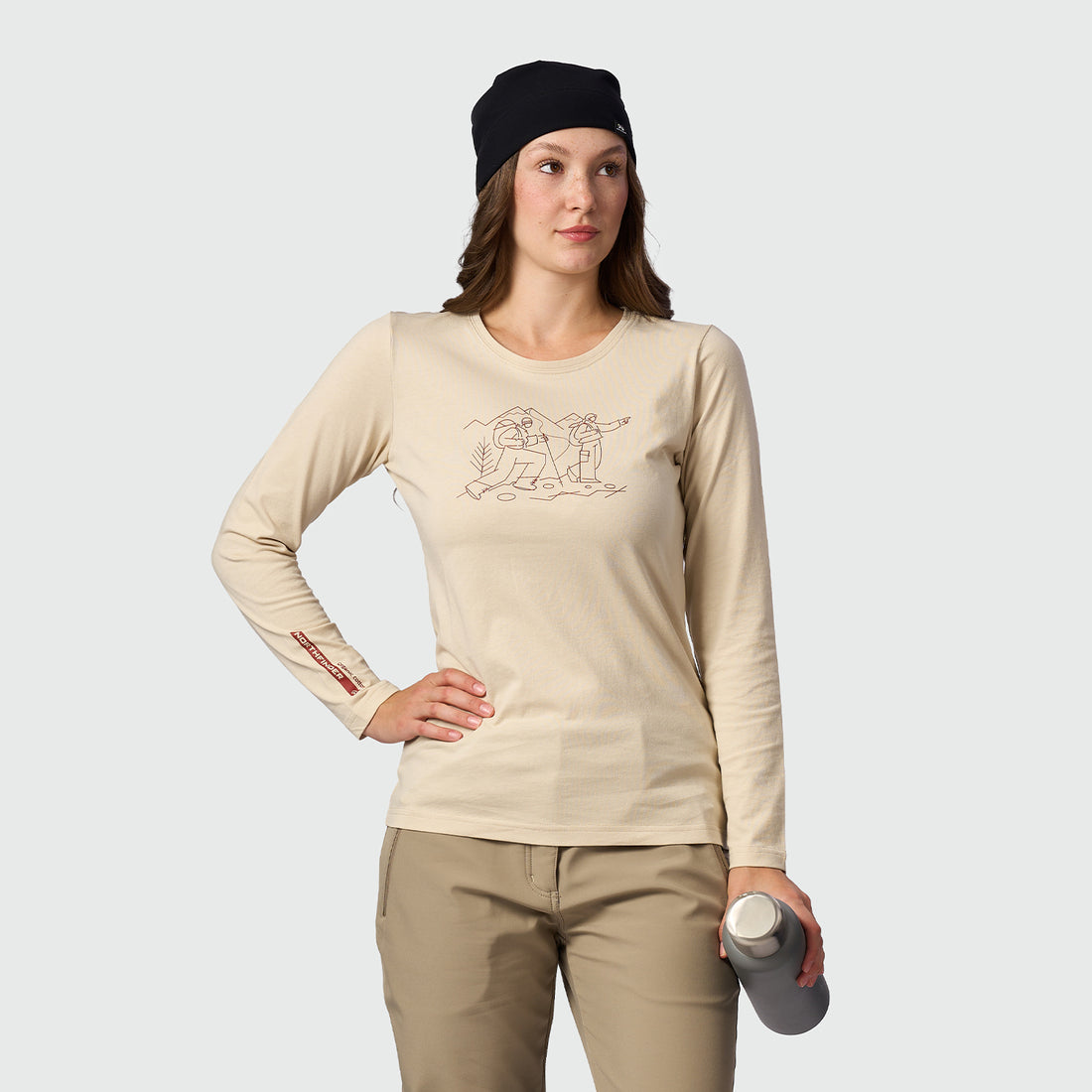 TR-6071OR women's organic cotton T-shirt NERE
