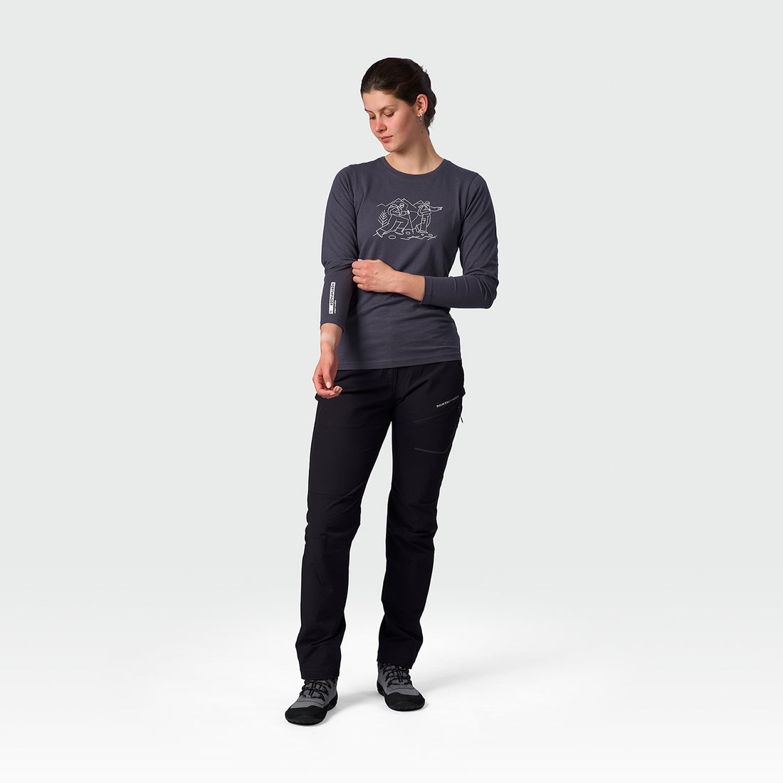 TR-6071OR women's organic cotton T-shirt NERE