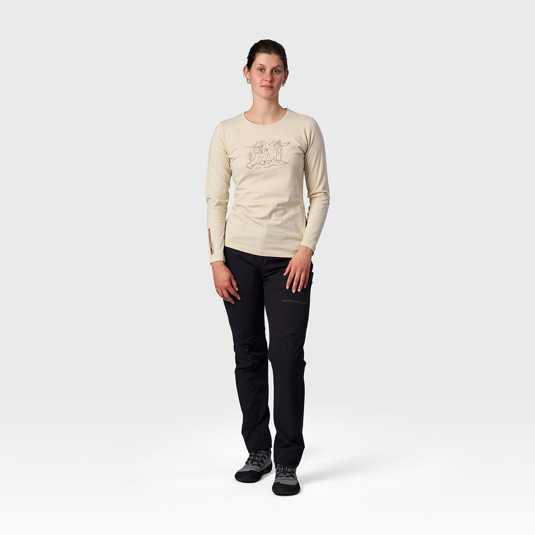 TR-6071OR women's organic cotton T-shirt NERE