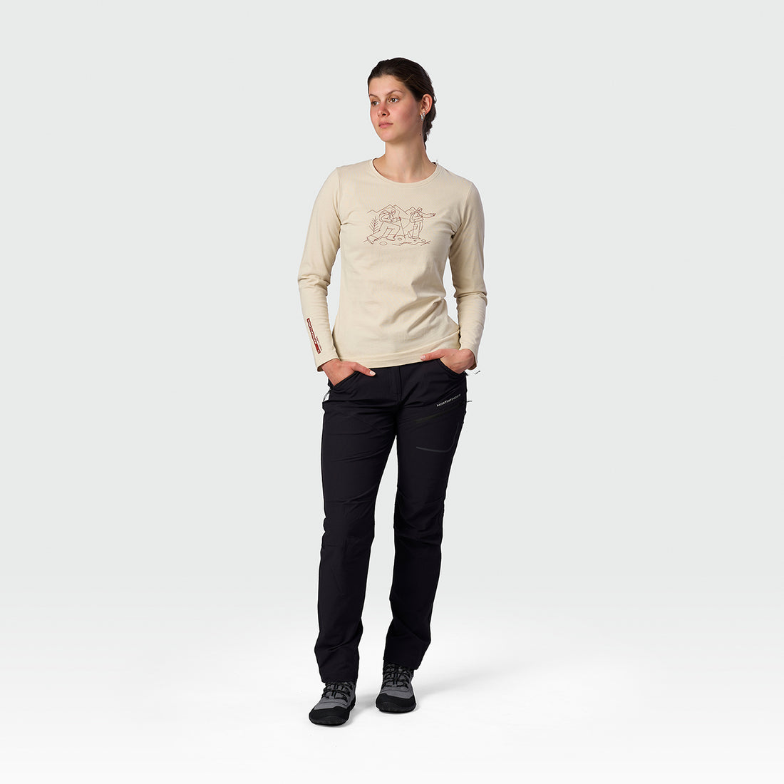 TR-6071OR women's organic cotton T-shirt NERE