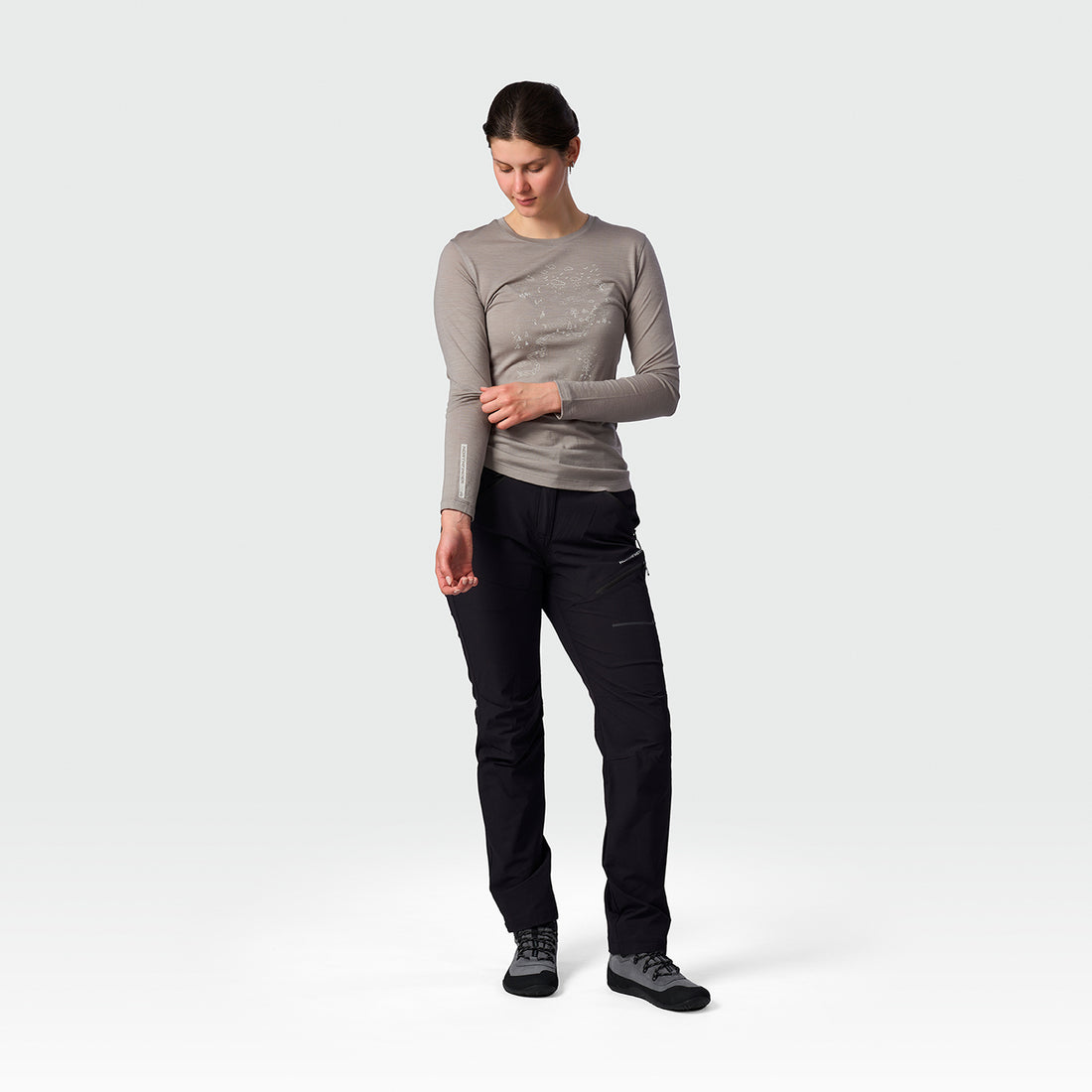 TR-6075OR women's merino T-shirt long sleeve SOLANA