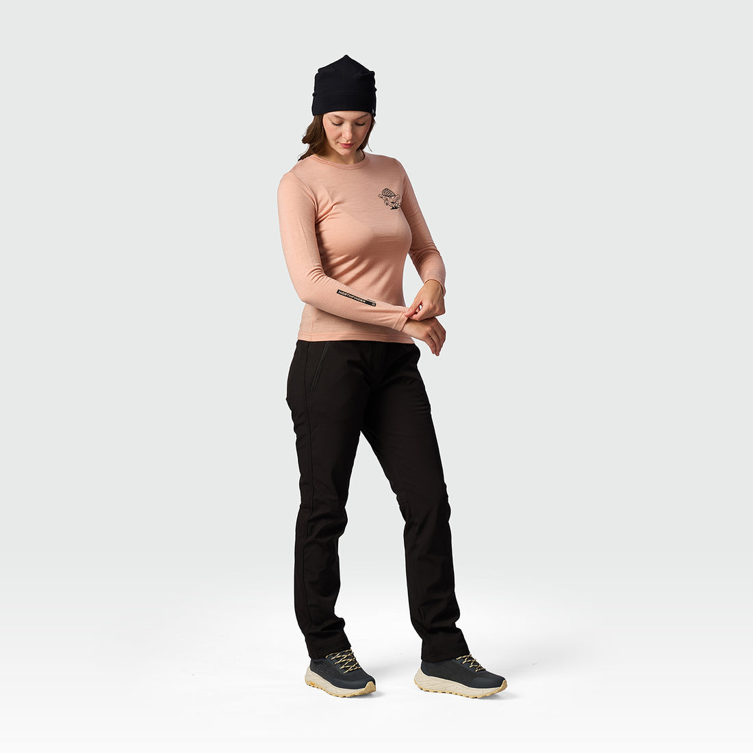 TR-6076OR women's merino blend T-shirt long sleeve RAYMUNE