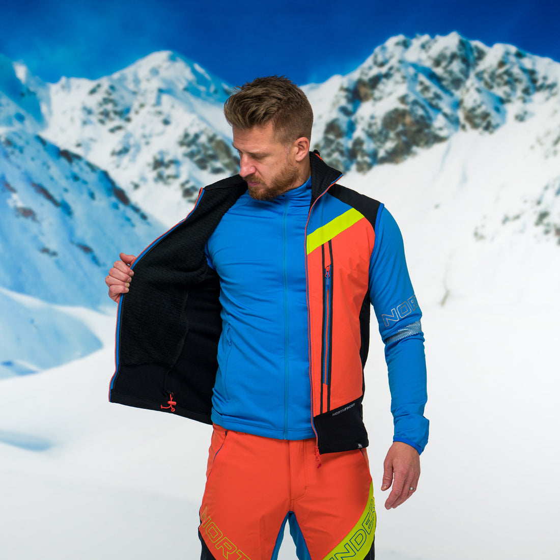VE-32801SKP men's vest ski-touring thermal  polartec® alpha direct 2,5l VHAN