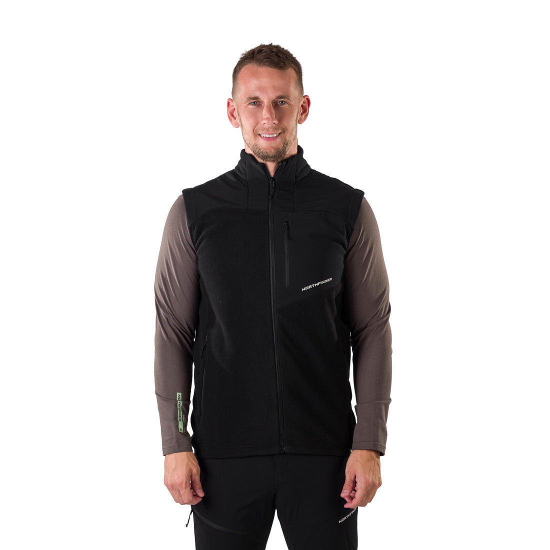 VE-3450OR men's fleece vest LUCIUS