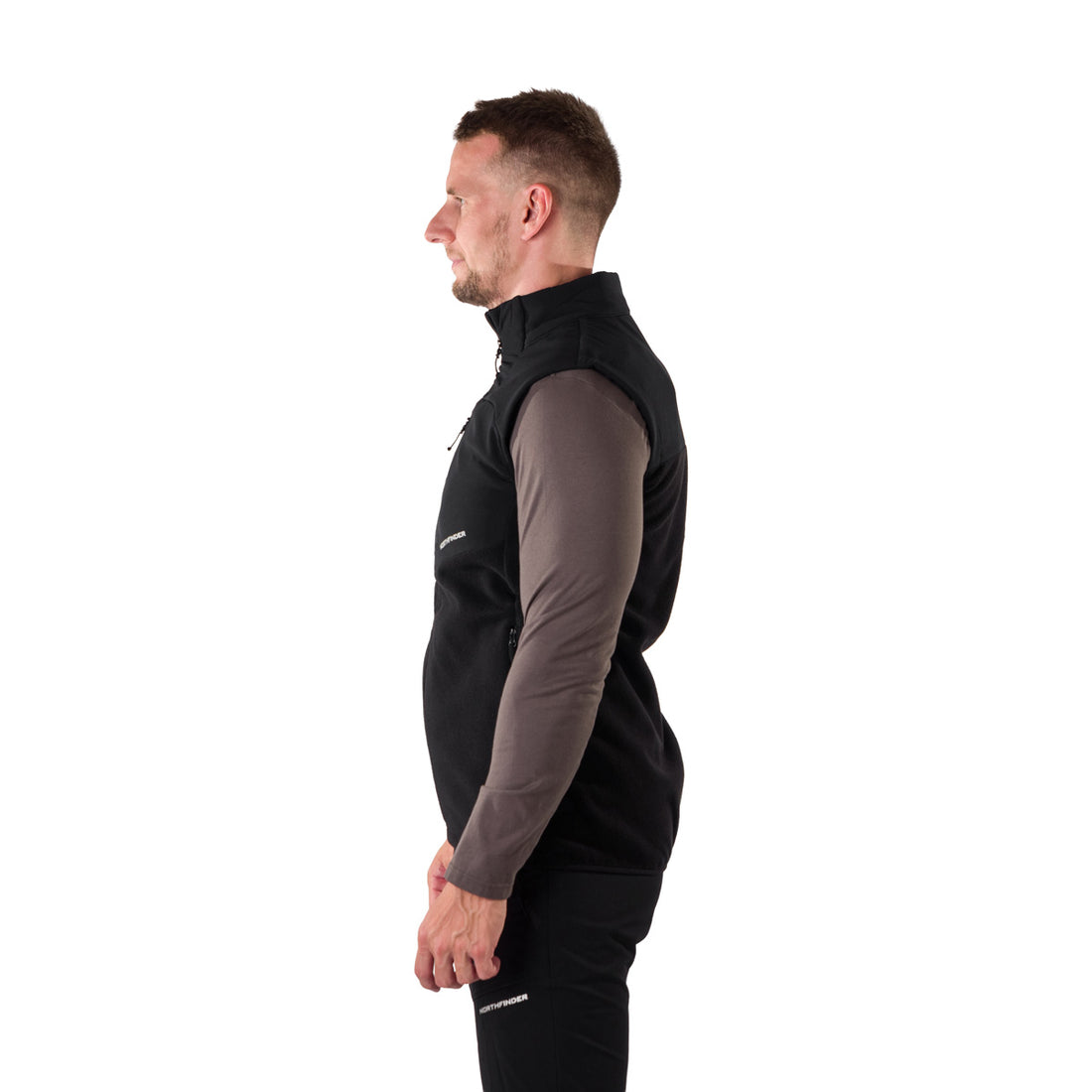 VE-3450OR men's fleece vest LUCIUS