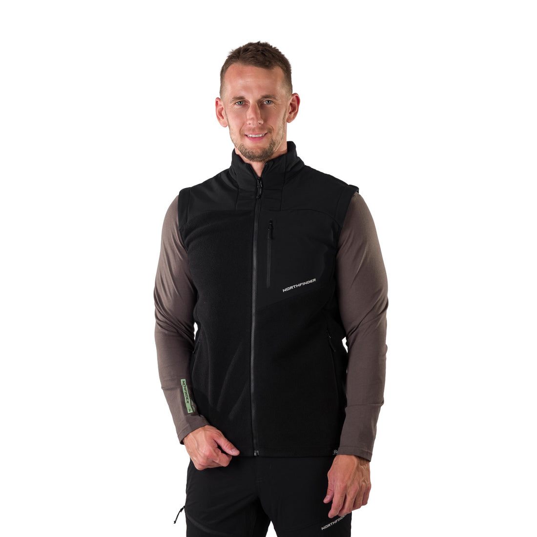 VE-3450OR men's fleece vest LUCIUS