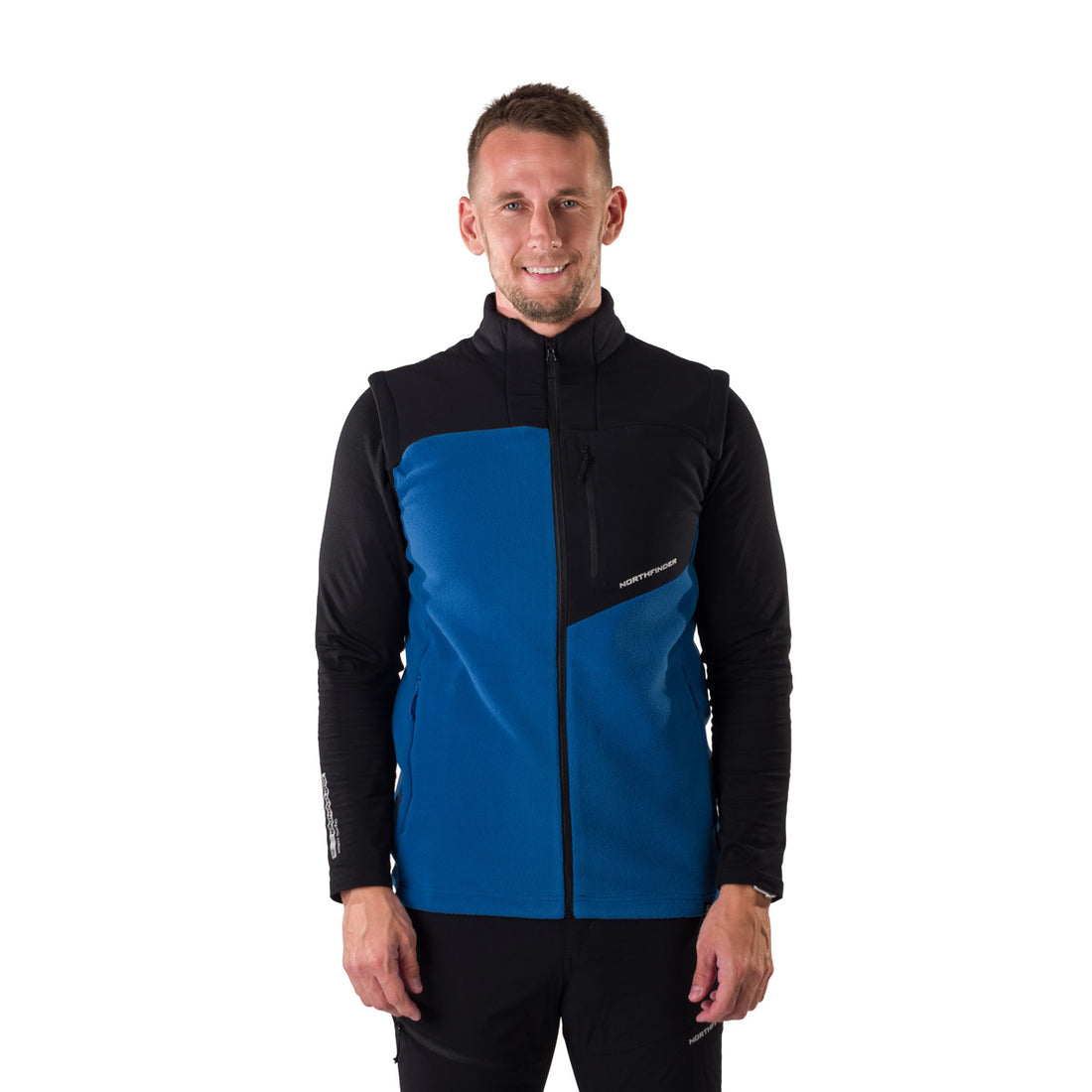 VE-3450OR men's fleece vest LUCIUS
