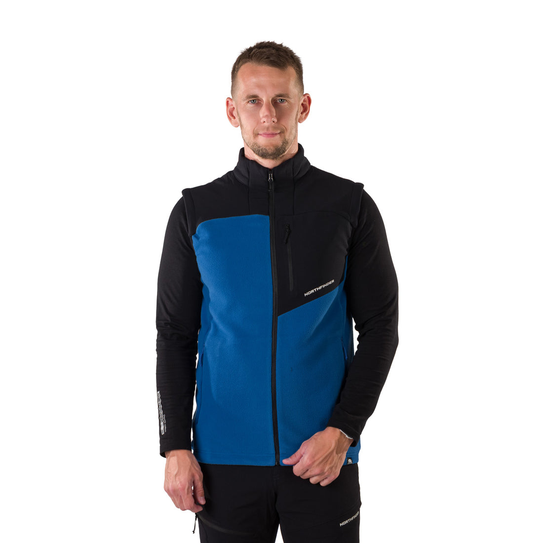 VE-3450OR men's fleece vest LUCIUS
