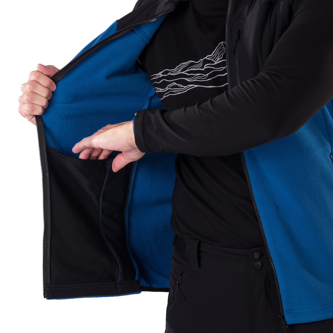 VE-3450OR men's fleece vest LUCIUS