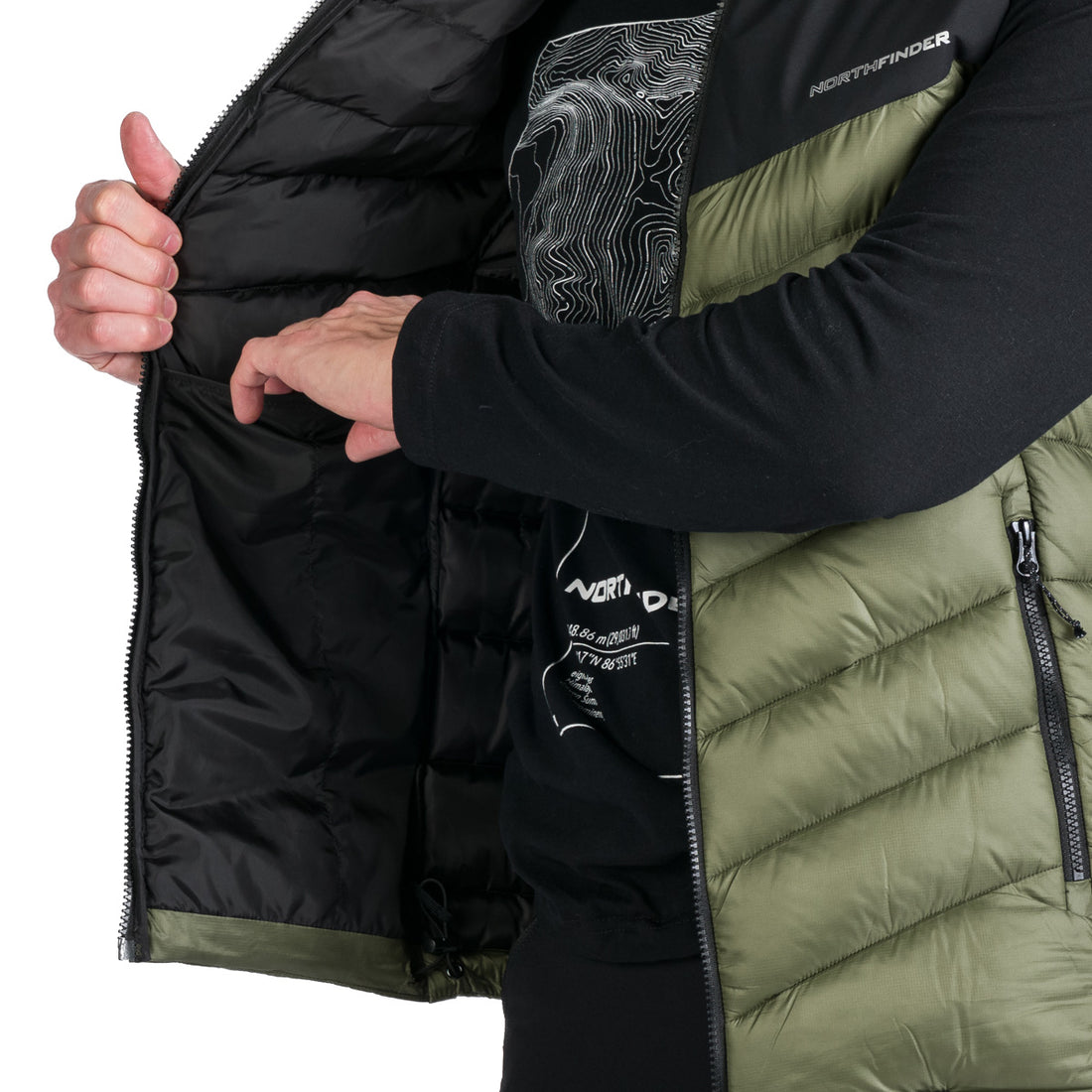 VE-3477OR men's outdoor insulated vest FILIPPO